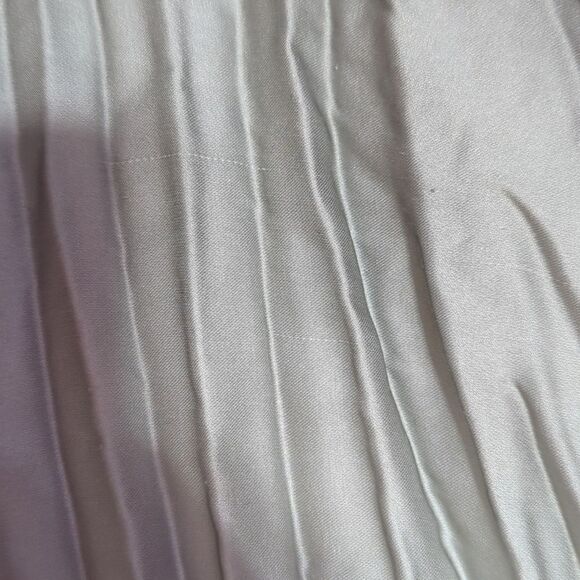 Chico's Green Ombre Ladies Maxi Lined Crinkle Pleated Skirt sz 1.5/ M/10 - Picture 6 of 11